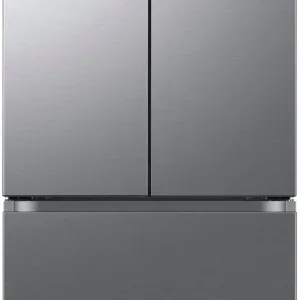 Samsung - 17.5 cu. ft. 3-Door French Door Counter Depth Smart Refrigerator with Twin Cooling Plus - Stainless Look